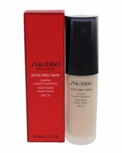 Shiseido 1oz 1 Neutral Synchro Skin Lasting Liquid Foundation SPF 20 Women Face & Eye Makeup