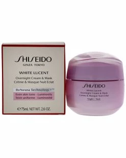 Shiseido 2.6oz White Lucent Overnight Cream Women Face Masks
