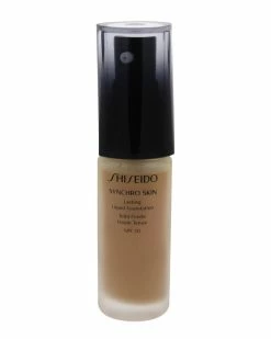 Shiseido 1oz # 4 Golden Synchro Skin Lasting Liquid Foundation SPF 20 Women Face & Eye Makeup