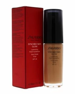 Shiseido 1oz #05 Golden Synchro Skin Glow Luminizing Fluid Foundation SPF 20 Women Face & Eye Makeup