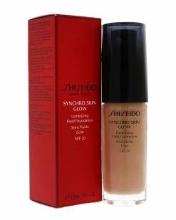 Shiseido 1oz #05 Rose Synchro Skin Glow Luminizing Fluid Foundation SPF 20 Women Face & Eye Makeup