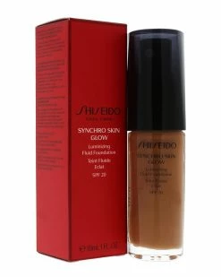 Shiseido 1oz #06 Golden Synchro Skin Glow Luminizing Fluid Foundation SPF 20 Women Face & Eye Makeup