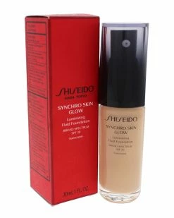Shiseido 1oz #3 Neutral Synchro Skin Glow Luminizing Fluid Foundation SPF 20 Women Face & Eye Makeup